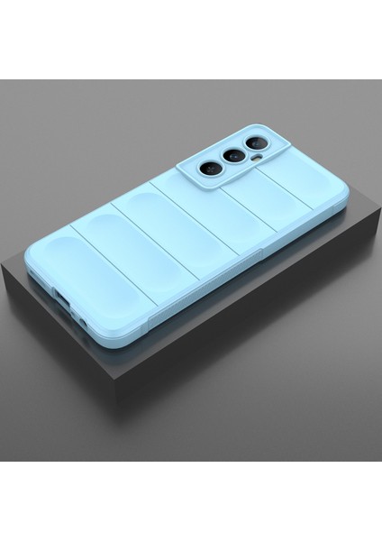 Realme C65 4g Için Kaymaz Yumuşak Silikon Telefon Kılıfı - Mavi (Yurt Dışından)