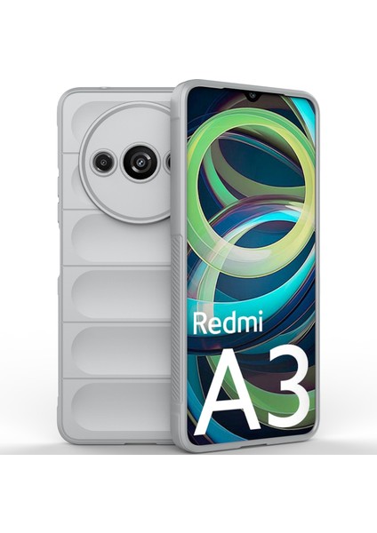 Xiaomi Redmi A3 Için Kaymaz Yumuşak Silikon Telefon Kılıfı - Gri (Yurt Dışından) fiyatları