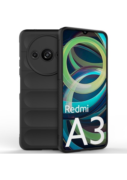 Xiaomi Redmi A3 Için Kaymaz Yumuşak Silikon Telefon Kılıfı - Siyah (Yurt Dışından) fiyatları