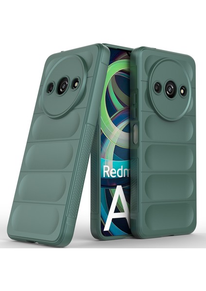 Xiaomi Redmi A3 Için Kaymaz Yumuşak Silikon Telefon Kılıfı - Yeşil (Yurt Dışından)