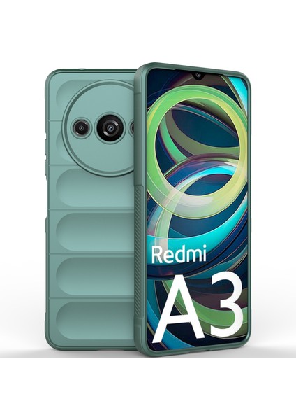 Xiaomi Redmi A3 Için Kaymaz Yumuşak Silikon Telefon Kılıfı - Yeşil (Yurt Dışından) fiyatları