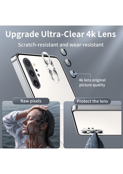 Samsung Galaxy NOTE10+/NOTE10 Plus Için Metal Pc Arka Lens Koruma Manyetik Kablosuz Şarj Cihazı Telefon Kılıfı Gümüş (Yurt Dışından)