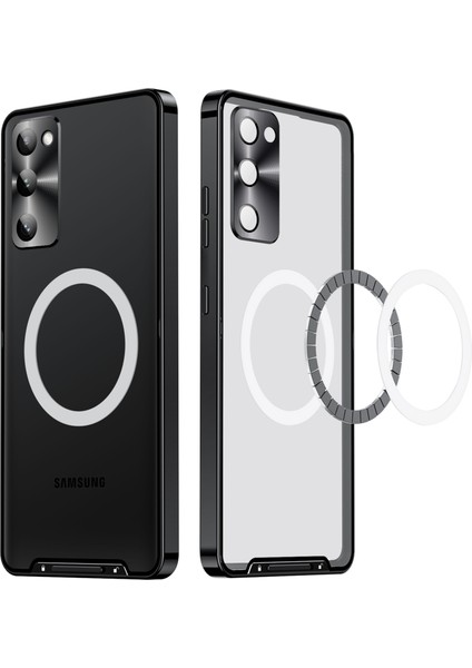 Samsung Galaxy S20 Fe 5g Için Metal Pc Arka Lens Koruma Manyetik Kablosuz Şarj Cihazı Telefon Kılıfı Siyah (Yurt Dışından) fiyatları