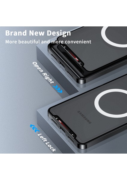Samsung Galaxy S22+ 5g Için Metal Pc Arka Lens Koruma Manyetik Kablosuz Şarj Cihazı Telefon Kılıfı Siyah (Yurt Dışından) indirimleri