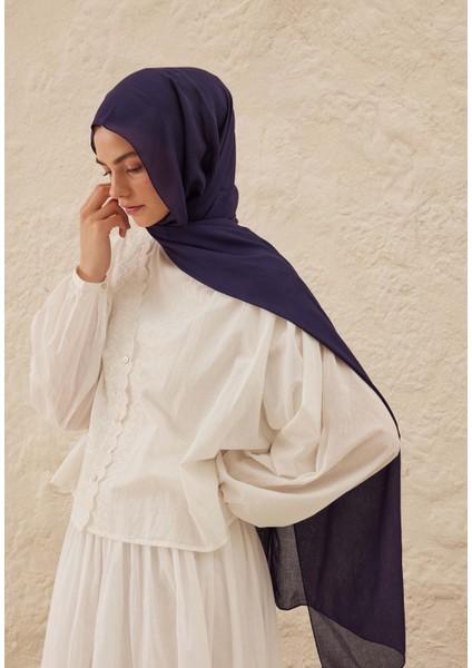 Rami Viskon Şal Patlıcan Moru modelleri