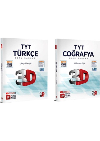TYT Türkçe - Coğrafya Soru Bankası (2 Kitap)