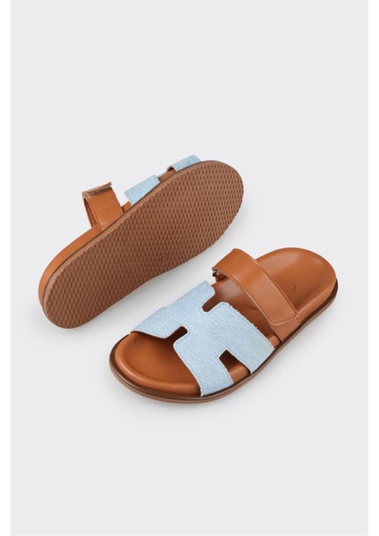 Mavi Kadın Düz Terlik modelleri