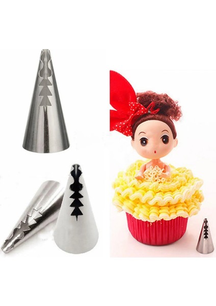 Rus Duyu Fırfır Etek Duyu Krema Torbası Ucu Pasta Krema Sıkma Ucu Krema Pasta Yapımı Dekor Ucu