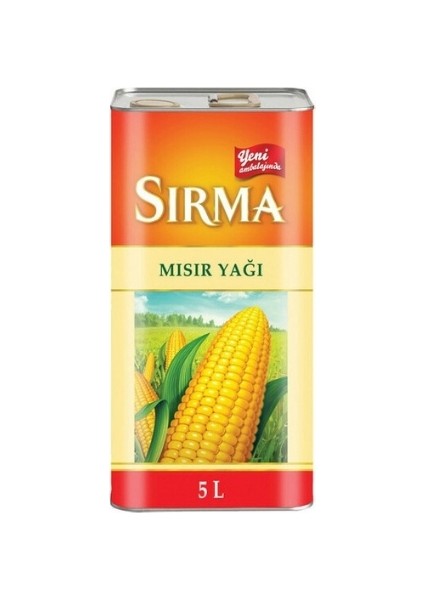 Mısırözü Yağı 5 Lt. Teneke