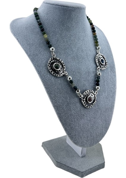 Özel Etnik Tasarım Hint Akik Kolye modelleri