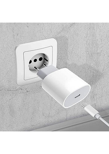 Apple Uyumlu 20W Şarj Adaptorü Type-C - Yüksek Kalite - Usb-C 20W Power Adapter