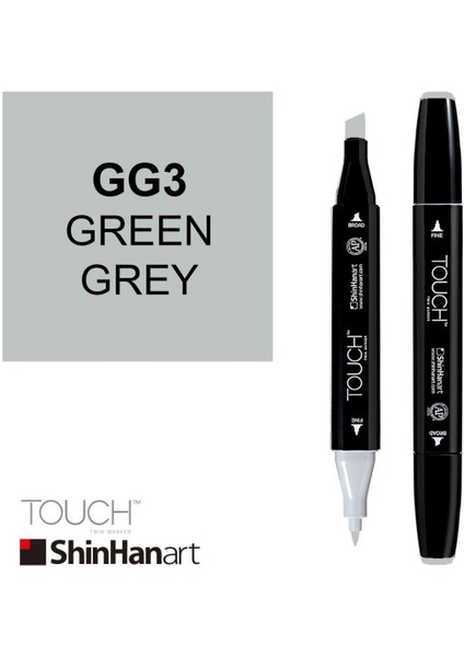 Art Touch Twin Marker Gg3 Green Grey