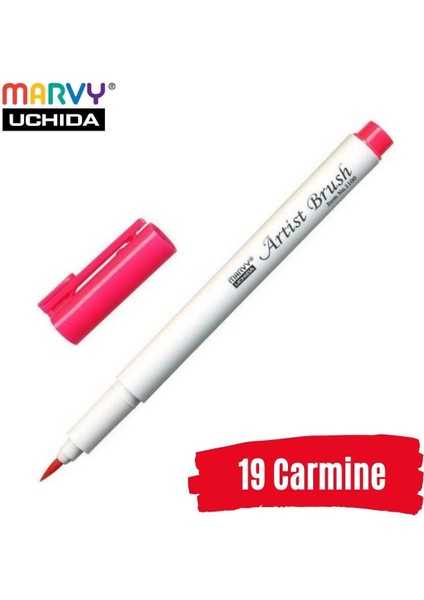 Artist Brush Pen 1100 Firça Uçlu Kalem 19 Carmine