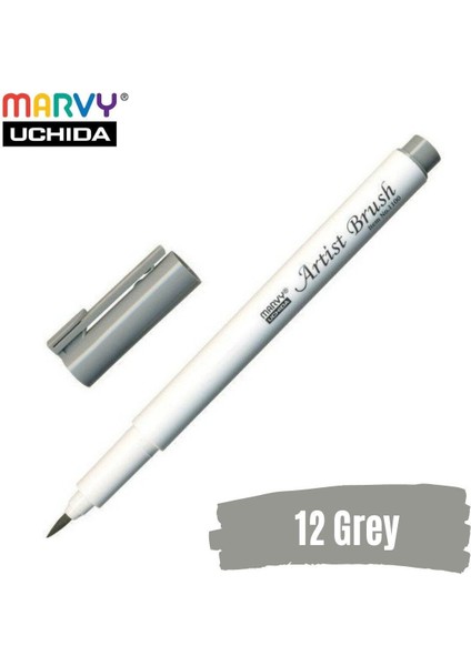 Artist Brush Pen 1100 Firça Uçlu Kalem 12 Grey