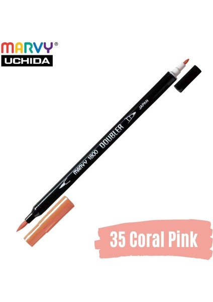 Artist Brush Pen 1800 Çift Taraflı Firça Uçlu Kalem 35 Coral Pink fiyatları