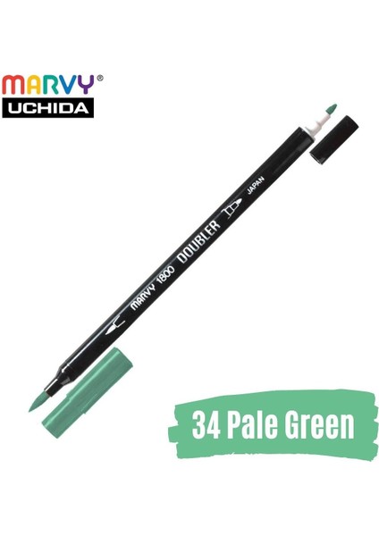 Artist Brush Pen 1800 Çift Taraflı Firça Uçlu Kalem 34 Pale Green fiyatları