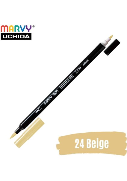 Artist Brush Pen 1800 Çift Taraflı Firça Uçlu Kalem 24 Beige