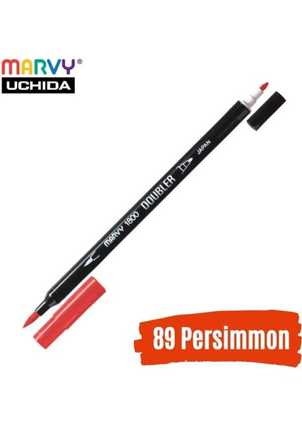 Artist Brush Pen 1800 Çift Taraflı Firça Uçlu Kalem 89 Persimmon