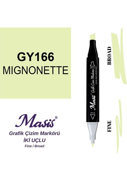 Twin Çift Uçlu Marker Kalemi 166 Mignonette fiyatları