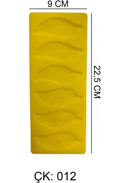 6’lı Yaprak Silikon Çikolata Kalıbı ÇK012
