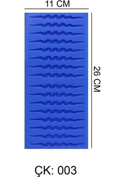16’lı Spiral Çubuk Silikon Çikolata Kalıbı ÇK003
