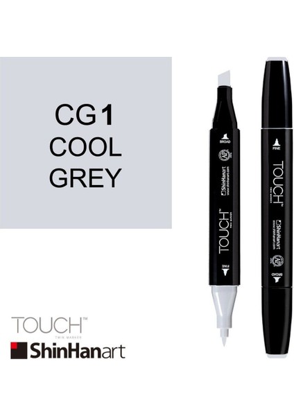 Shinhan Art Art Touch Twin Marker Cg1 Cool Grey