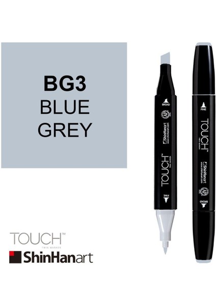 Art Touch Twin Marker Bg3 Blue Grey modelleri