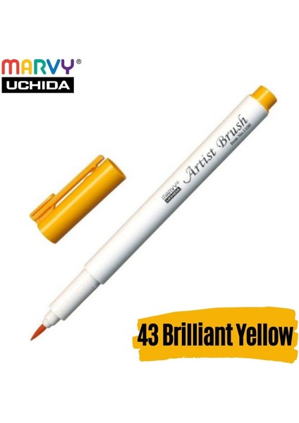 Artist Brush Pen 1100 Firça Uçlu Kalem 43 Brilliant Yellow
