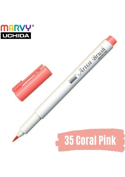Artist Brush Pen 1100 Firça Uçlu Kalem 35 Coral Pink