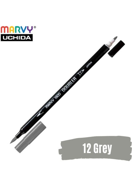Artist Brush Pen 1800 Çift Taraflı Firça Uçlu Kalem 12 Grey fiyatları
