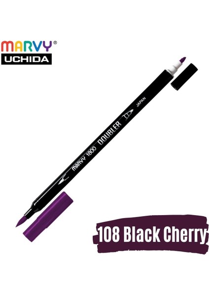 Artist Brush Pen 1800 Çift Taraflı Firça Uçlu Kalem 108 Black Cherry fiyatları