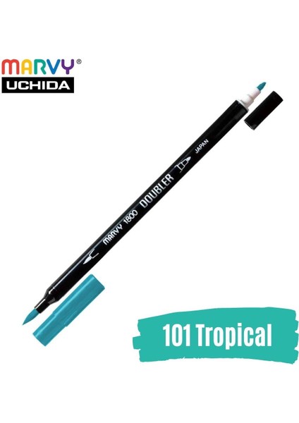 Artist Brush Pen 1800 Çift Taraflı Firça Uçlu Kalem 101 Tropical