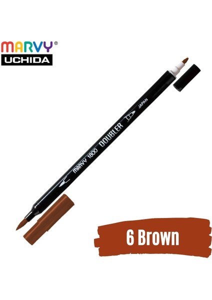 Artist Brush Pen 1800 Çift Taraflı Firça Uçlu Kalem 06 Brown fiyatları