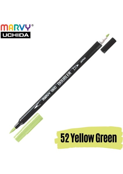 Artist Brush Pen 1800 Çift Taraflı Firça Uçlu Kalem 52 Yellow Green fiyatları