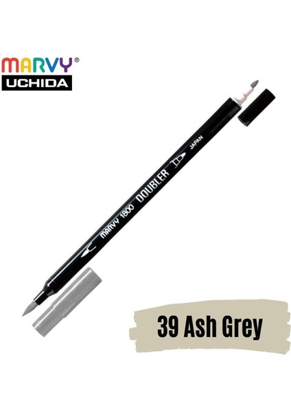 Artist Brush Pen 1800 Çift Taraflı Firça Uçlu Kalem 39 Ash Grey