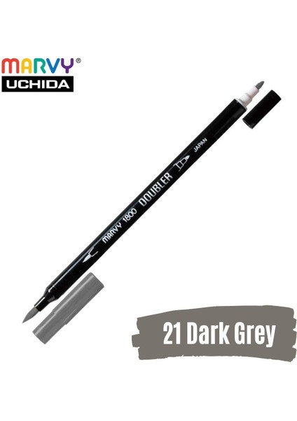Artist Brush Pen 1800 Çift Taraflı Firça Uçlu Kalem 21 Dark Grey fiyatları