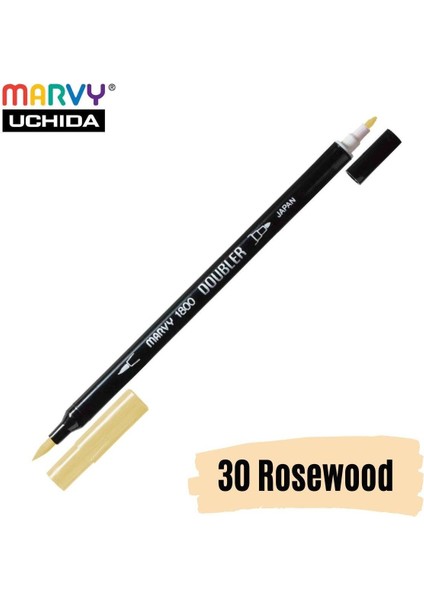 Artist Brush Pen 1800 Çift Taraflı Firça Uçlu Kalem 30 Rosewood