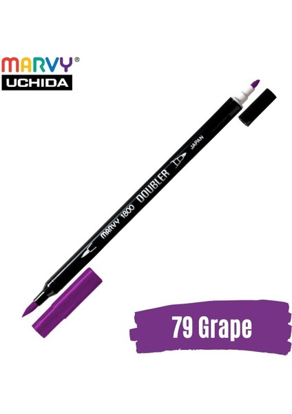 Artist Brush Pen 1800 Çift Taraflı Firça Uçlu Kalem 79 Grape
