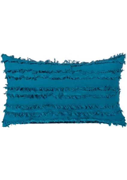 1 Parça Boho Saçaklı Yastık Kılıfı (Göl Mavisi, 12 x 20 Inç) (Yurt Dışından)