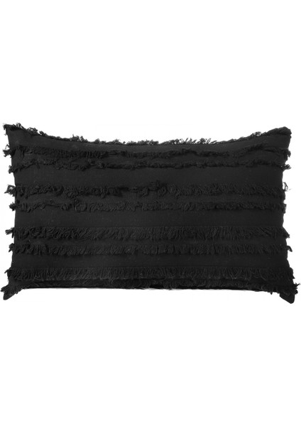 1 Parça Boho Saçaklı Yastık Kılıfı (Siyah, 12 x 20 Inç) (Yurt Dışından)