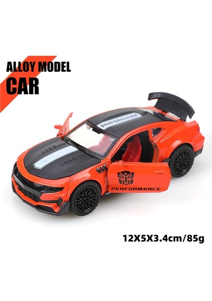 1:36 Üç Kapılı Bumblebee Alaşım Araba Modeli Çocuk Geri Çekilebilir Oyuncak Çocuk Yarış Arabası (Yurt Dışından)