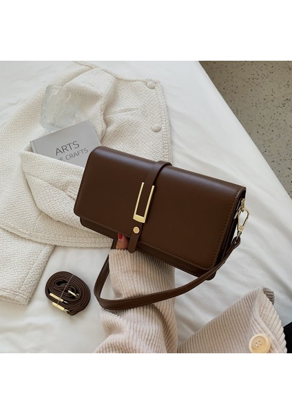 Popüler Küçük Çanta, Dokulu Kadın Çantası, Retro Omuz Çantası, Çok Yönlü Crossbody Küçük Kare Çanta (Yurt Dışından)