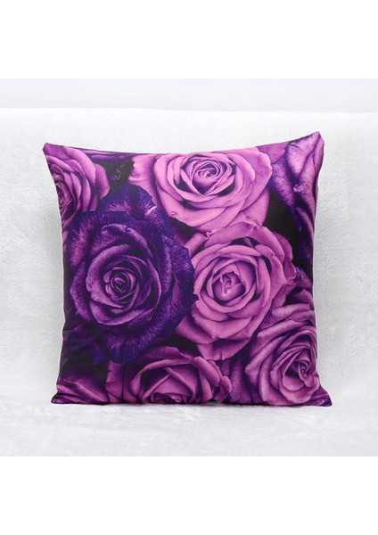 Wekıty--3d Menekşe Kapak Yastık Kılıfı Yumuşak Atmak Yastık Tek Taraflı Dijital Baskı Kanepe Yastık Kılıfı Kare 18 x 18ın, Mor--4151 (Yurt Dışından)