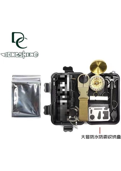 Açık Kamp Ekipmanları Hayatta Kalma Kiti Hayatta Kalma Aracı Seti Çok Fonksiyonlu Vahşi Ilk Yardım Kutusu (Yurt Dışından)