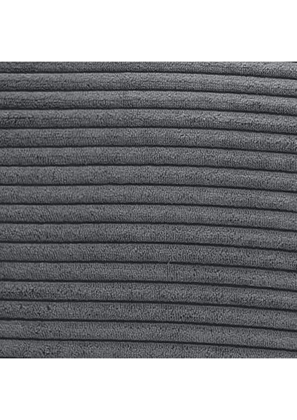 2'Li Set, Çizgili Dekoratif Kırlent Kılıfı, 20 x 20 Inç, Oturma Odası Kanepe Kanepe Için Yumuşak Dokunuşlu Düz Renk Koyu Gri Kadife Yastık Kılıfları (Yurt Dışından)