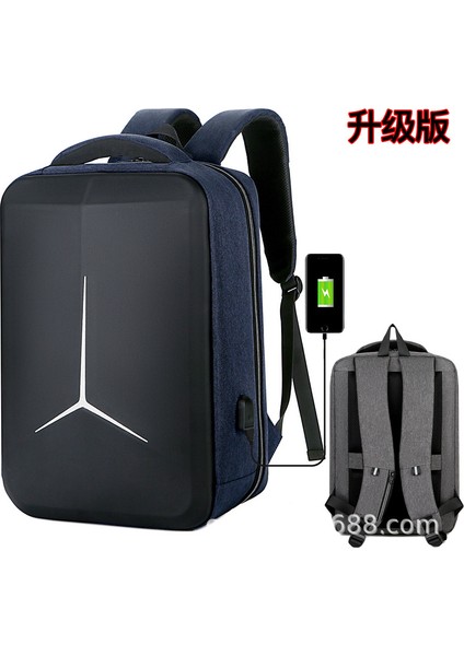 Laptop Çantası Yeni Omuz Çantası Erkek Büyük Kapasiteli Basmakalıp Trend Iş Eğlence Sergi Sanayi Sırt Çantası (Yurt Dışından)