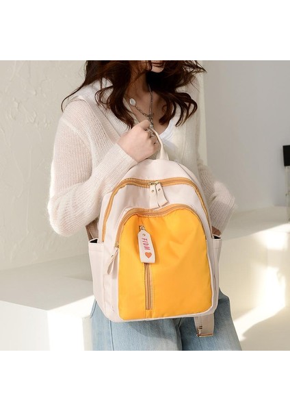 Rahat ve Çok Yönlü, Büyük Kapasiteli, Renk Bloklu Sırt Çantası (Yurt Dışından) indirimleri