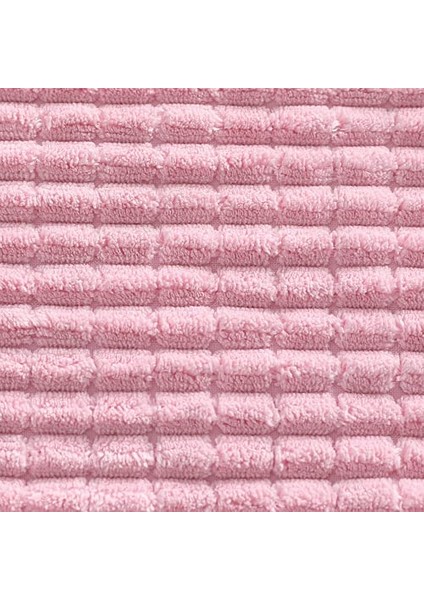 Bebek Pembe Kırlent Örtüsü, 18 x 18 cm, Kadife Kare Yastık Örtüsü, Yatak Odası Kanepe Oturma Odası Kanepe Için Çizgili, 2'Li Set (Yurt Dışından)