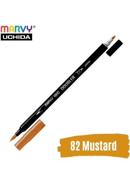 Artist Brush Pen 1800 Çift Taraflı Firça Uçlu Kalem 82 Mustard