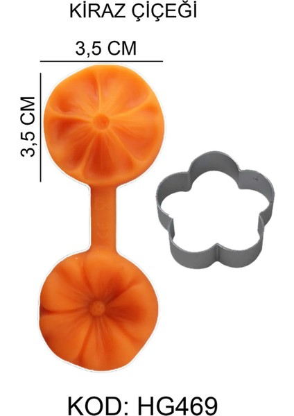 Kiraz Çiçeği Figürlü Gıda Silikon Kalıbı fiyatları